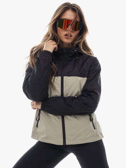 Women's Black Green Hooded Sunscreen Jacket UPF 50+ | UV & Sun Protection