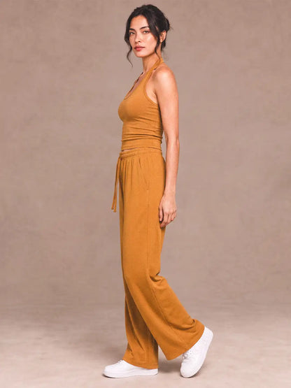 Women's Activewear Co-ord Set Golden Brown