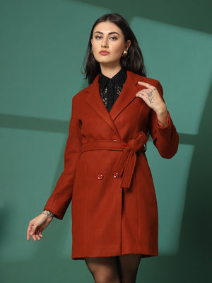 Women Winter Wear Double Breasted Long Coat