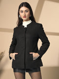 Women Single Breasted Woolen Stylish Overcoat