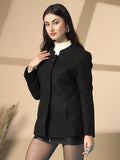 Women Single Breasted Woolen Stylish Overcoat