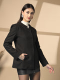 Women Single Breasted Woolen Stylish Overcoat