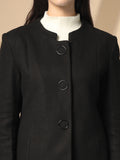 Women Single Breasted Woolen Stylish Overcoat