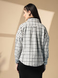 Women Winter Wear Check Shacket | CHKOKKO