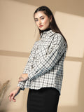 Women Winter Wear Check Shacket | CHKOKKO