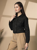 Women Winter wear Stylish Crop Jacket