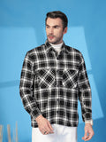 Men Winter Wear Check Shacket | CHKOKKO