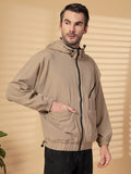 Men Winter Sports Oversized Windcheater Hooded Jacket