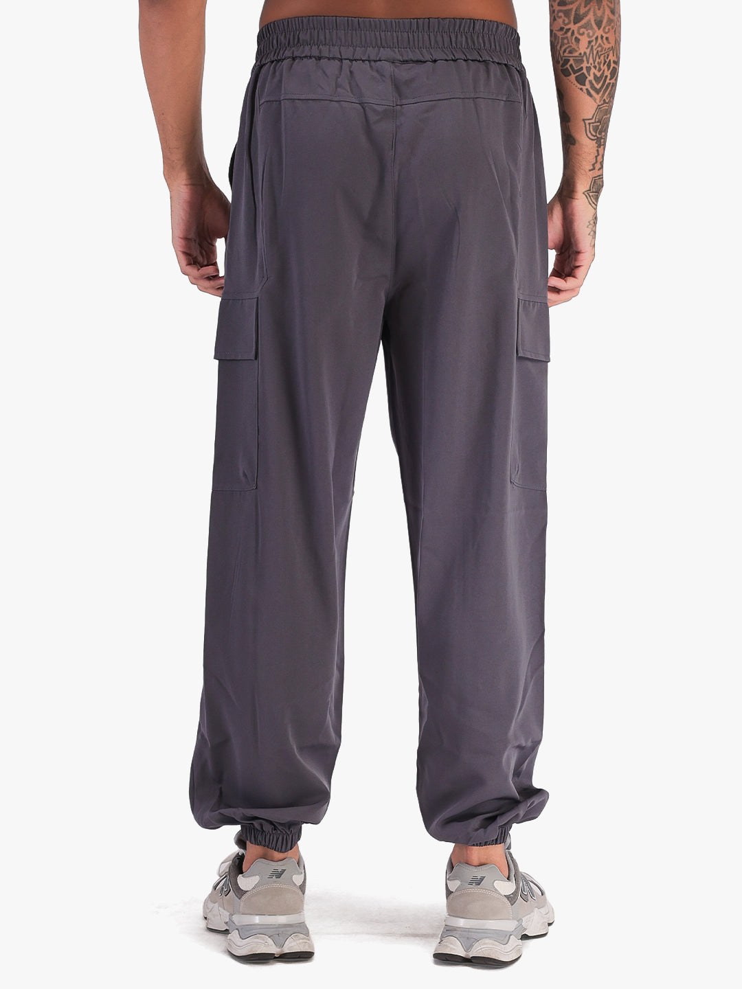 Men’s Grey Sports Track Pants with Side Pockets