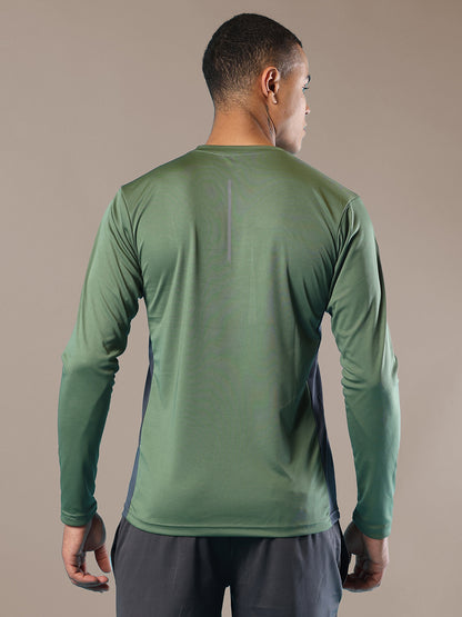 Men's Regular Dry Fit Gym Sports T-Shirt Light Green