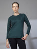 Women's Round Neck Active Wear Sports T-Shirt | CHKOKKO