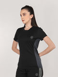 Women's Round Neck Active Wear Sports T-Shirt | CHKOKKO