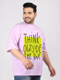 Men Plus Size Printed Oversized Half Sleeves T-Shirt