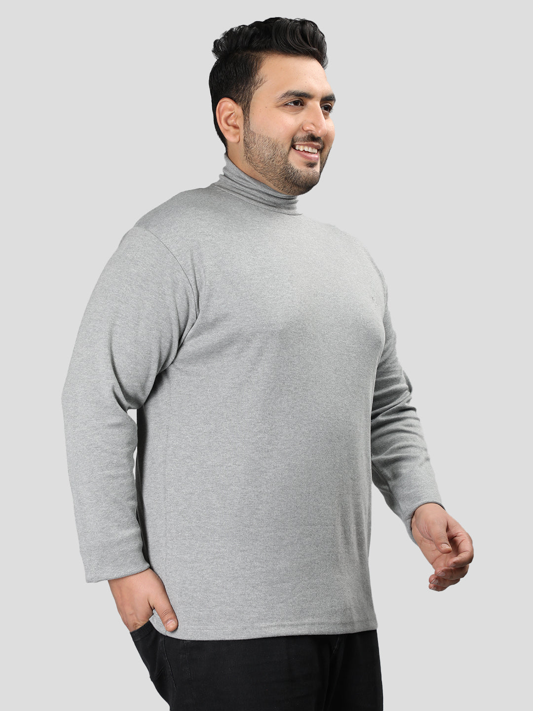 Men's High Neck Regular Fit T-Shirt