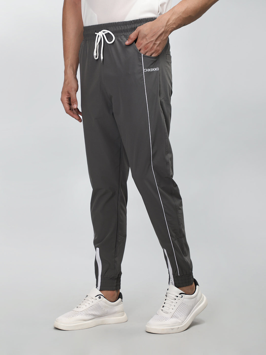 Men's DarkGrey Training Sports Trackpant | CHKOKKO