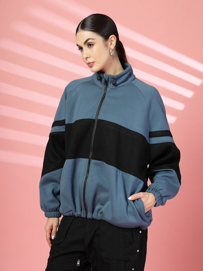 Women Winter Sports Zipper Stylish Oversized Jacket