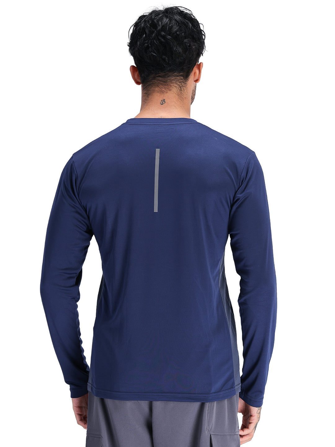 Men's Regular Dry Fit Gym Sports T-Shirt Navy Blue
