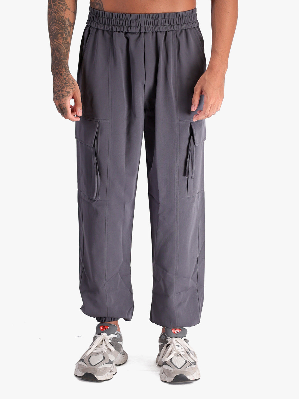 Men’s Grey Relaxed Fit Sports Trackpant