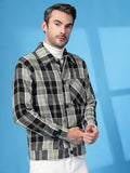 Men Winter Wear Check Shacket