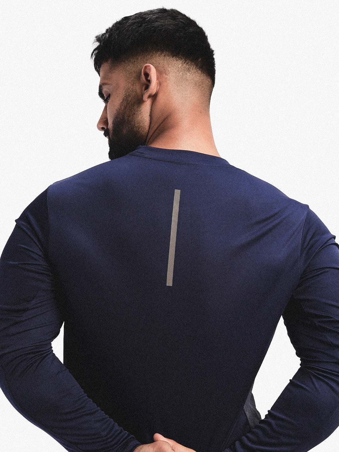 Men's Regular Dry Fit Gym Sports T-Shirt Navy Blue