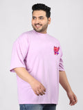 Men Plus Size Printed Oversized Half Sleeves T-Shirt