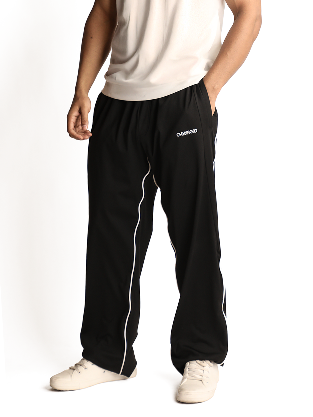 Men Black Sports Trackpant