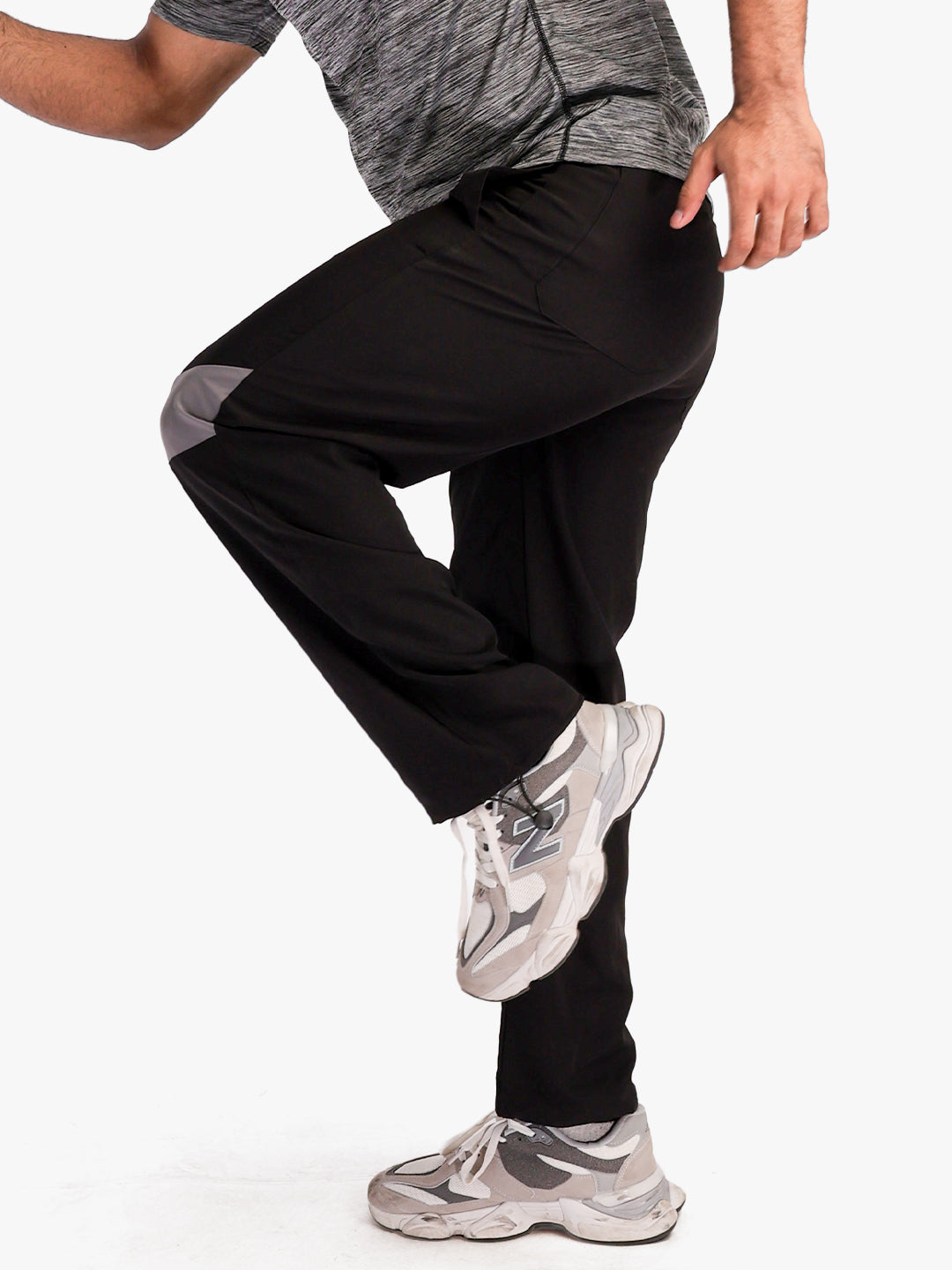 Men’s Sports Track Pants Black Grey