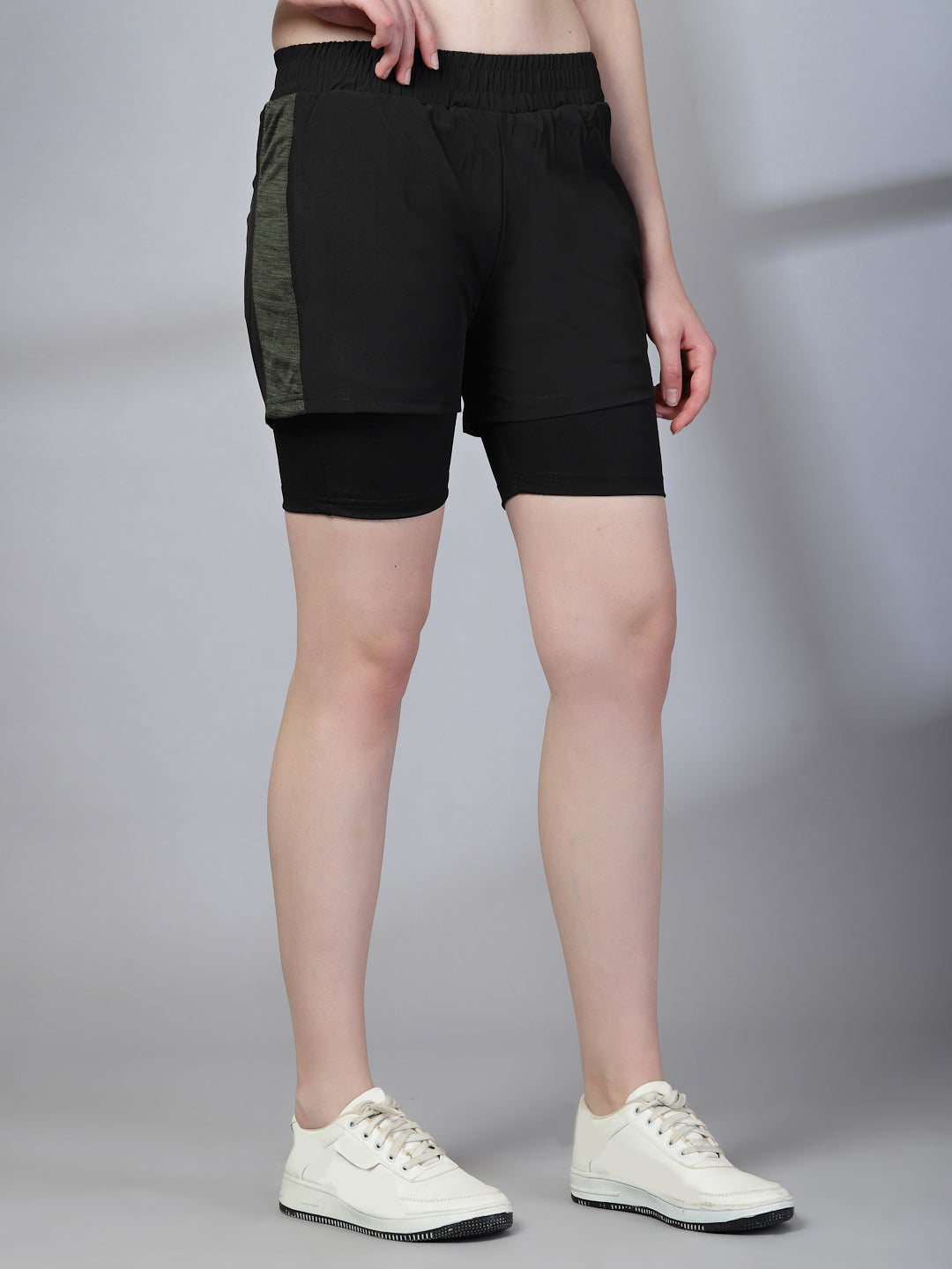 Women’s Double Layer Running Sports Shorts Pack of 2