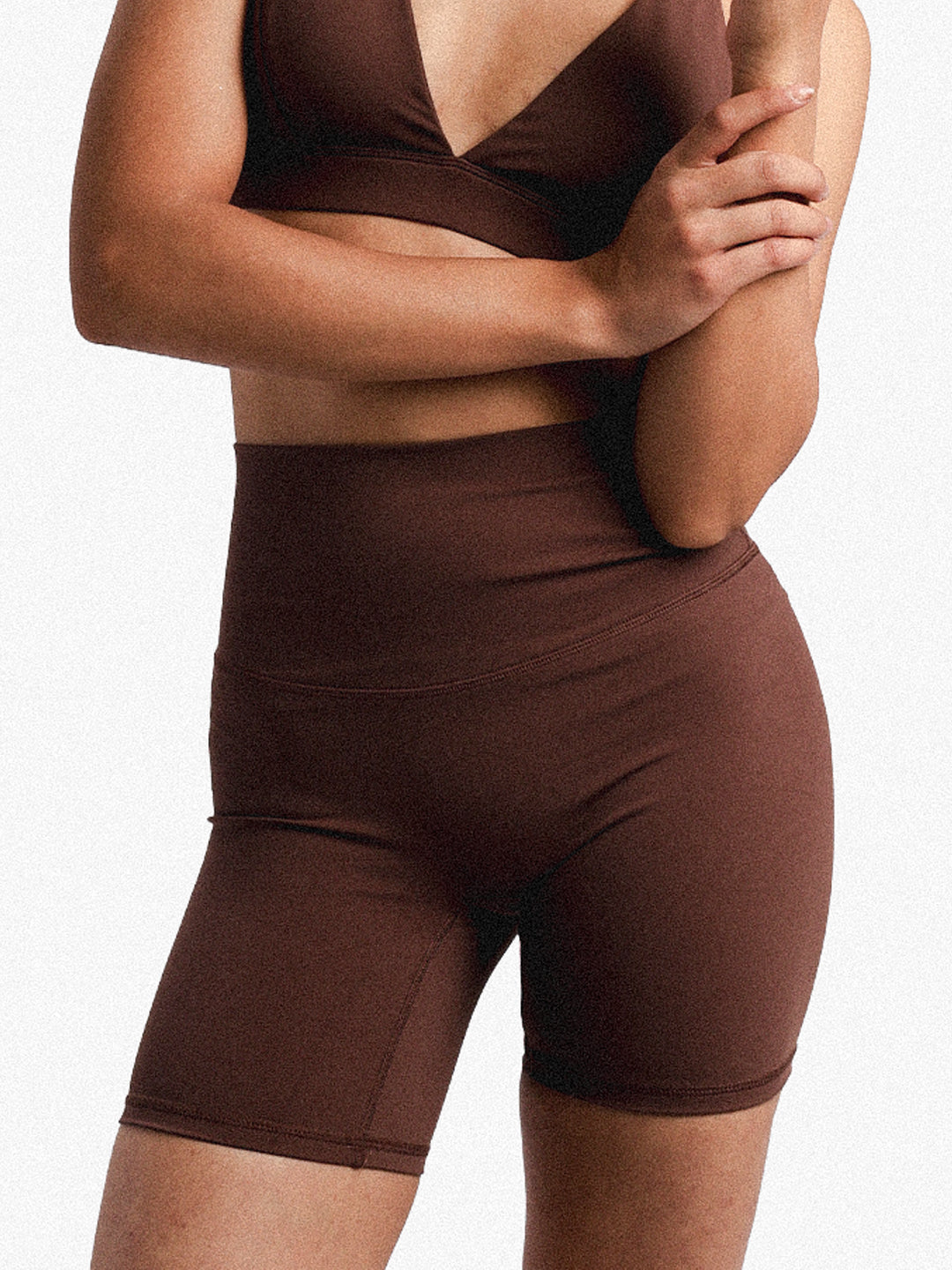 Women’s Seamless Training & Yoga Shorts Brown