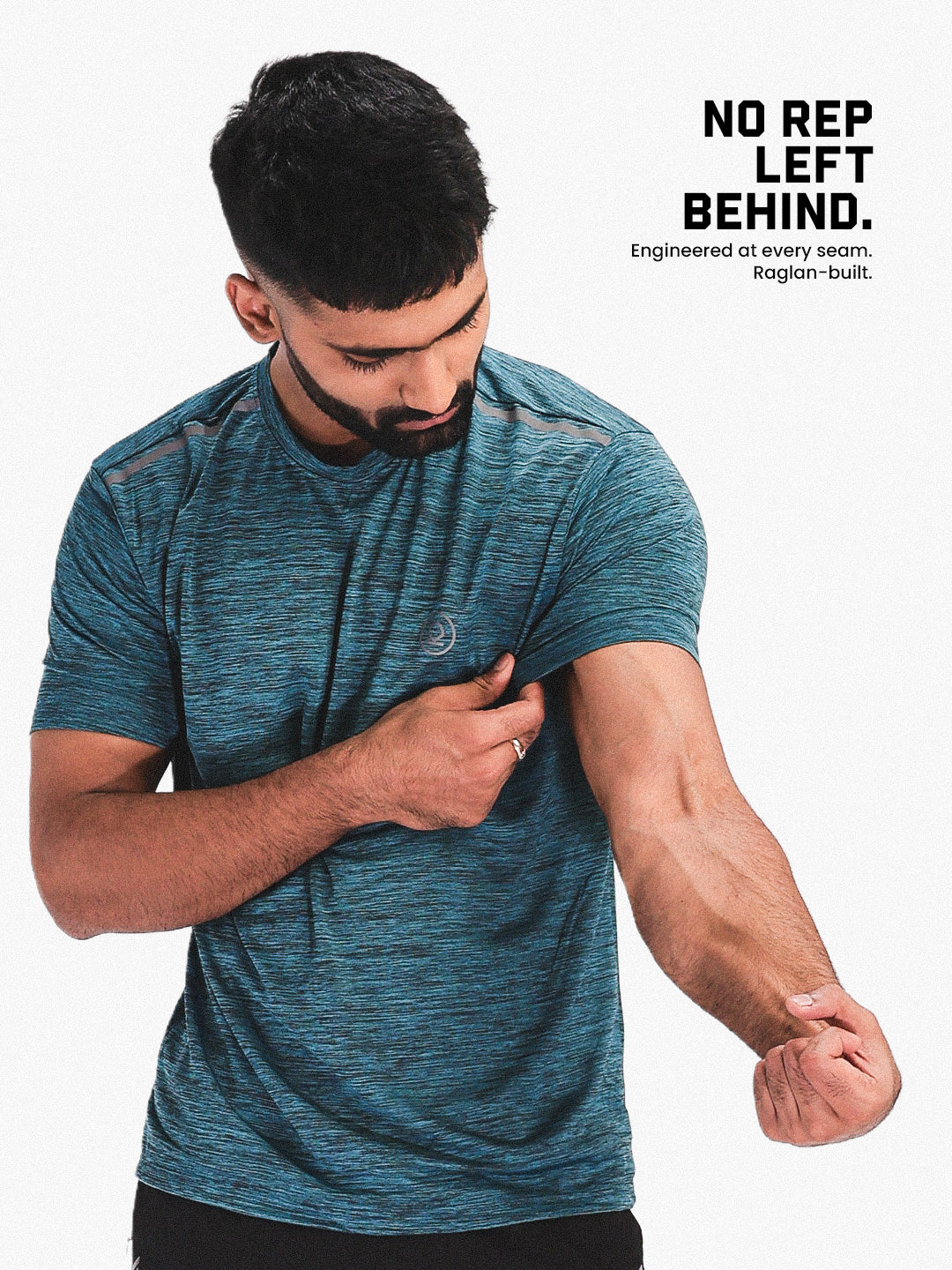 Men's Regular Dry Fit Half Sleeve T-Shirt Sea Green