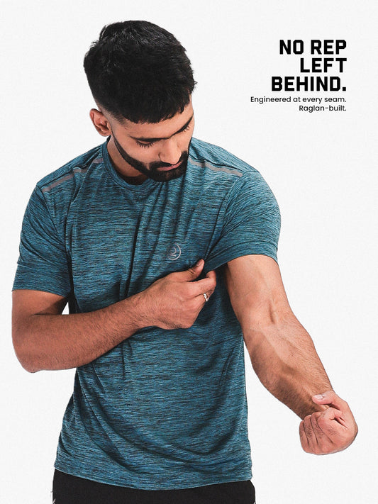 Men's Regular Dry Fit Half Sleeve T-Shirt Sea Green