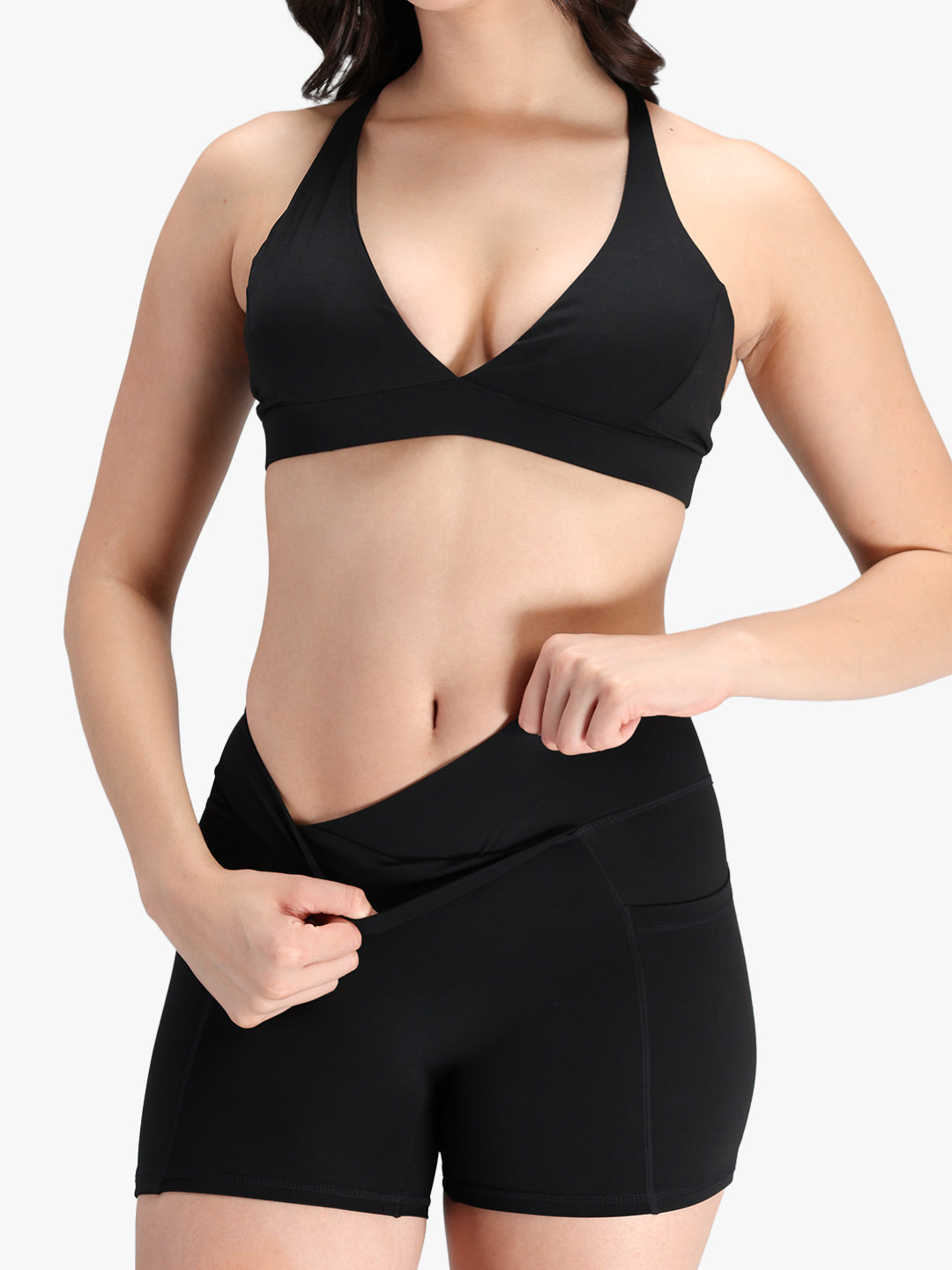 Women’s Seamless Workout Co-Ord Set Black