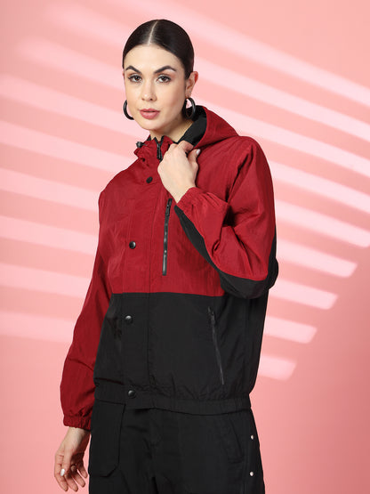 Women’s Lightweight UPF 50+ Sun Protection Summer Jacket Wine Black