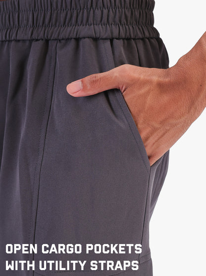 Men’s Grey Sports Track Pants with Side Pockets