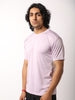 Men's Dry Fit Half Sleeve Gym T-Shirt Lavender