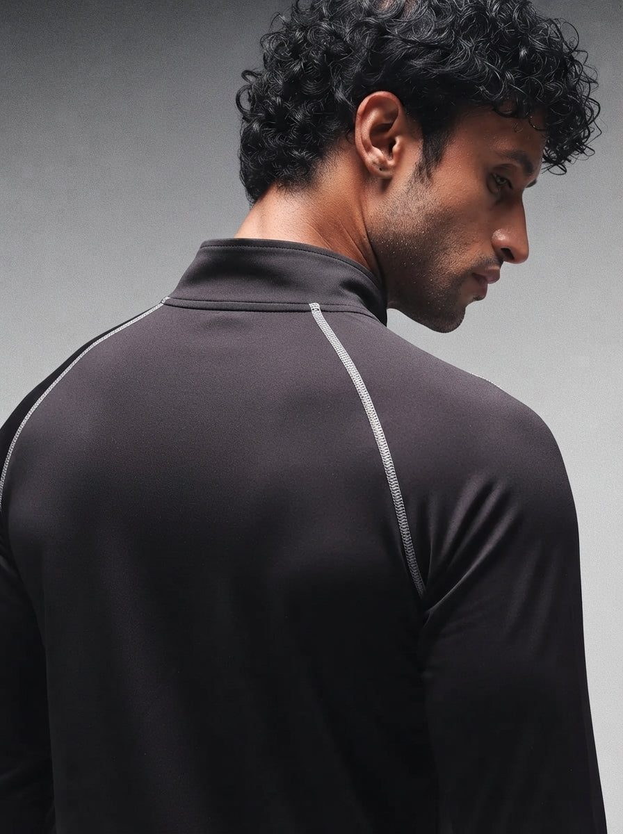 Men’s Full Sleeves Performance Compression T-Shirt for Gym Black