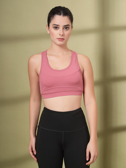 Women's Blended Padded Non-Wired Sports Bra