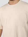 Men Oversized Cotton Solid Round Neck Tshirts