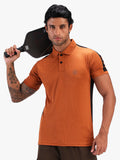 Men Regular Dry Fit Half Sleeve Polo T-Shirt Rust
