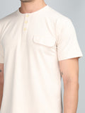 Men's Beige Regular Co-Ord Set