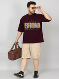 Men Plus Size Printed Oversized Half Sleeves T-Shirt