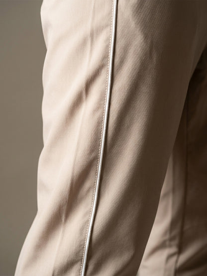 Men Beige Gym Training Sports Trackpant