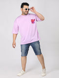 Men Plus Size Printed Oversized Half Sleeves T-Shirt