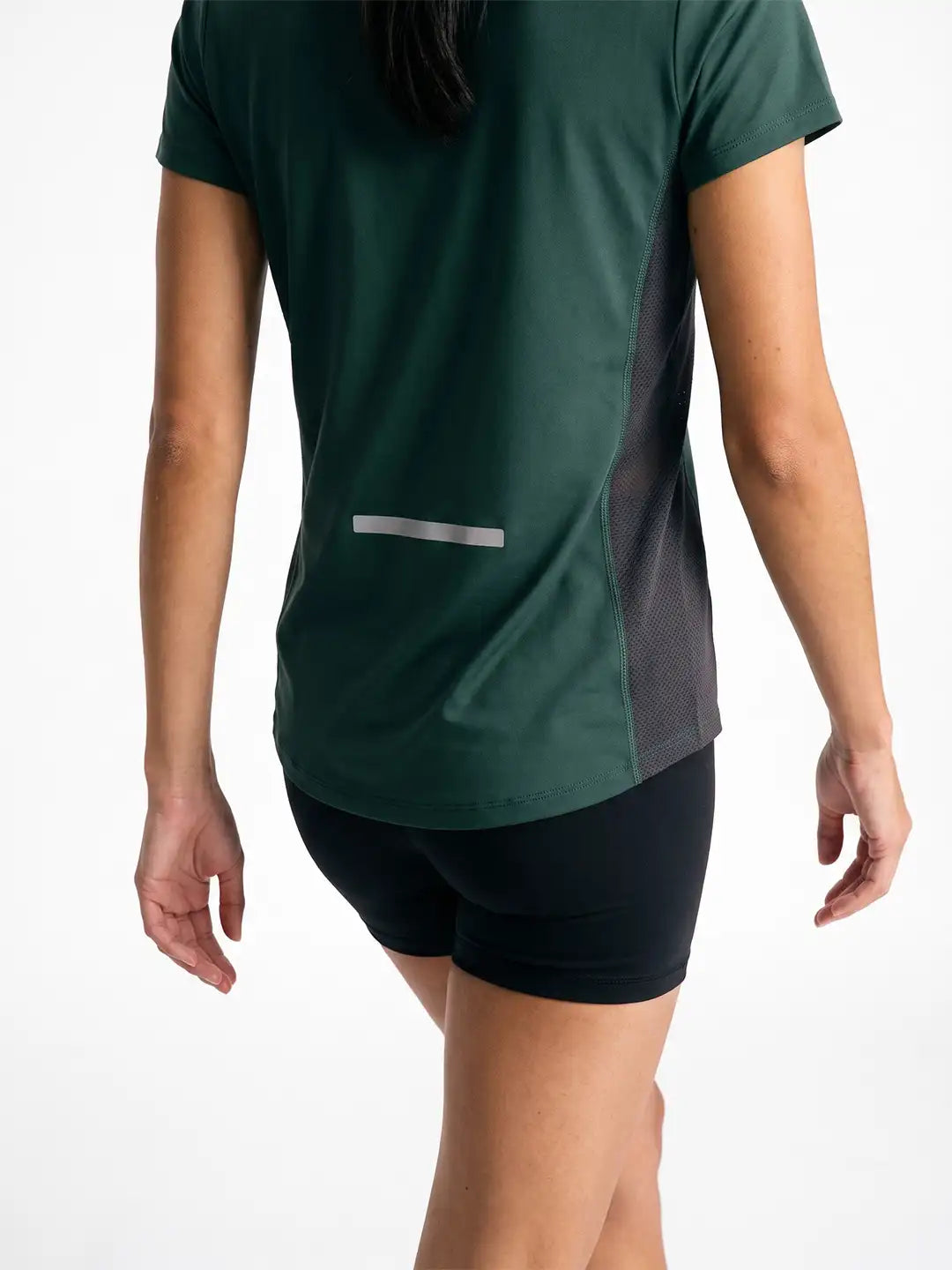 Women's Half Sleeve Dry Fit Active Wear Sports T-shirts Dark Green