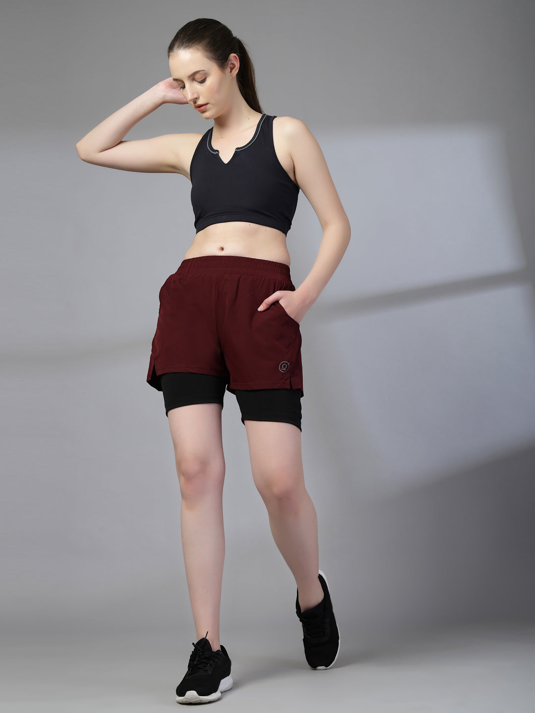 Women’s Double Layer Running Shorts Pack of 2