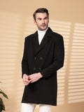 Men Double Breasted Long Coat