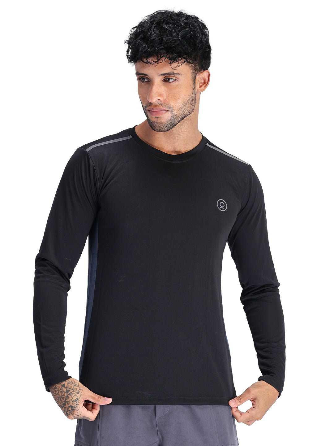 Men's Regular Dry Fit Gym Sports T-Shirt Black