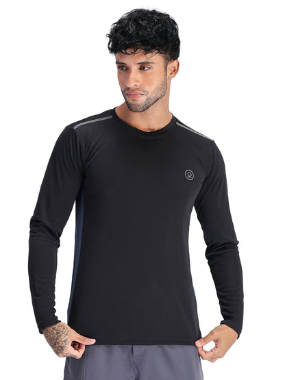 Men's Regular Dry Fit Gym Sports T-Shirt Black