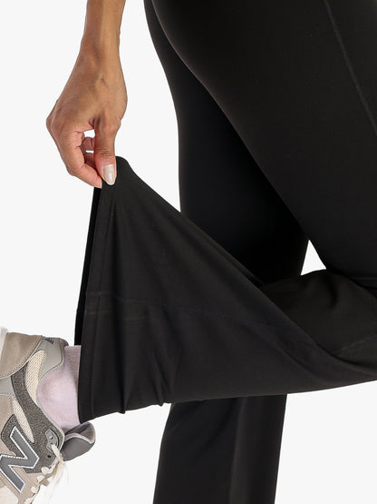 Women’s Crossover Flared Pants Black