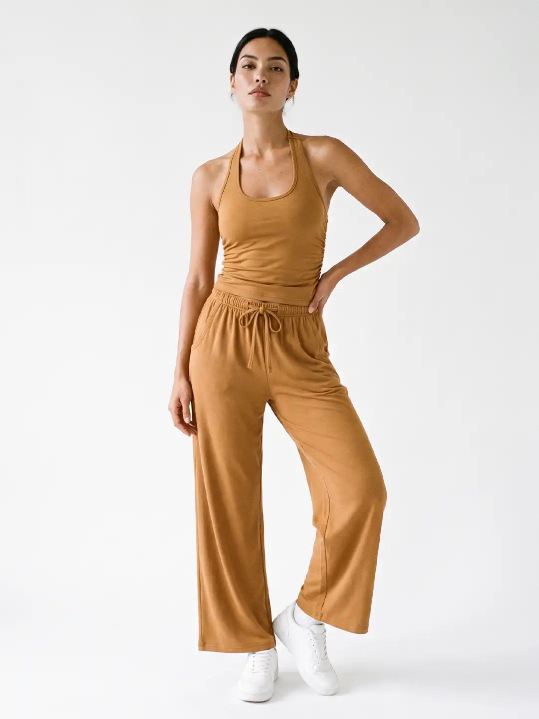Women's Activewear Co-ord Set Golden Brown